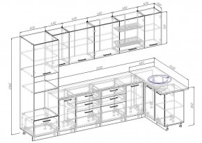 Кухонный гарнитур угловой Латте 3200х1400 (Стол. 26мм) в Югорске - yugorsk.mebel24.online | фото 2