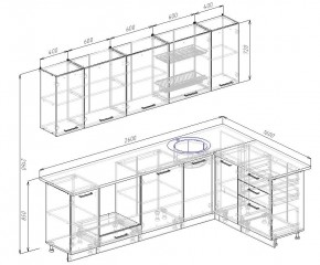 Кухонный гарнитур угловой Лофт 2600х1600 (Стол. 38мм) в Югорске - yugorsk.mebel24.online | фото 2