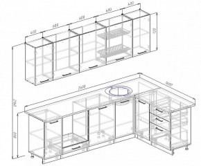 Кухонный гарнитур угловой Пайн 2600х1600 (Стол. 38мм) в Югорске - yugorsk.mebel24.online | фото 2