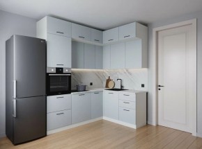 Кухонный гарнитур угловой Смоки 2200*1700 (Стол. 38мм) в Югорске - yugorsk.mebel24.online | фото