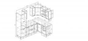 Кухонный гарнитур угловой Смоки 2400*1600 (Стол. 38мм) в Югорске - yugorsk.mebel24.online | фото 2
