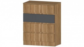 ЛЕНОРА Комод 4 ящика (графит) в Югорске - yugorsk.mebel24.online | фото