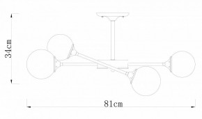 Люстра на штанге Arte Lamp Marco A2703PL-6SG в Югорске - yugorsk.mebel24.online | фото 2