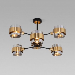 Люстра на штанге Eurosvet Arcada 70127/6 черный/дымчатый в Югорске - yugorsk.mebel24.online | фото 2