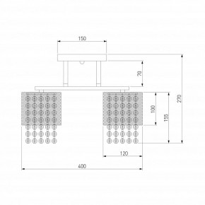 Люстра на штанге Eurosvet Bonnie 30137/3 золото в Югорске - yugorsk.mebel24.online | фото 4