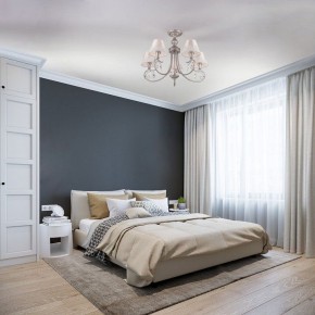 Люстра на штанге Eurosvet Incanto 60069/5 серебро в Югорске - yugorsk.mebel24.online | фото 5