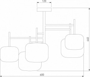 Люстра на штанге Eurosvet Jar 70128/5 хром в Югорске - yugorsk.mebel24.online | фото 4
