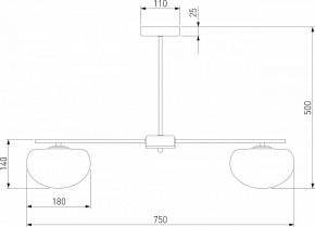 Люстра на штанге Eurosvet Like 30190/5 латунь в Югорске - yugorsk.mebel24.online | фото 4