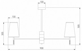 Люстра на штанге Eurosvet Milazzo 60137/8 хром в Югорске - yugorsk.mebel24.online | фото 3