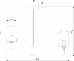 Люстра на штанге Eurosvet Pluto 60156/8 хром в Югорске - yugorsk.mebel24.online | фото 4