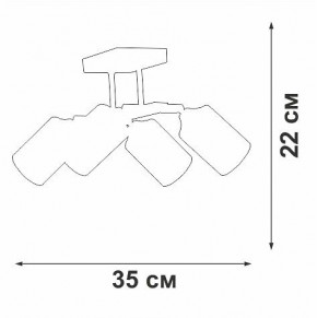 Люстра на штанге Vitaluce V2833 V2833-1/4PL в Югорске - yugorsk.mebel24.online | фото 4