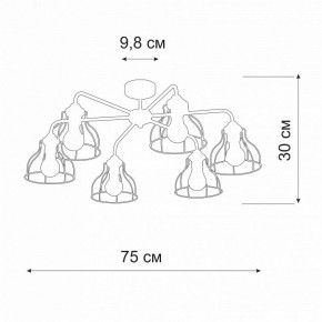 Люстра на штанге Vitaluce V3102 V3102-0/6PL в Югорске - yugorsk.mebel24.online | фото 2