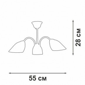 Люстра на штанге Vitaluce V3335 V3335-7/3PL в Югорске - yugorsk.mebel24.online | фото 3