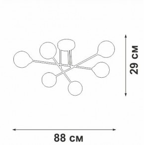 Люстра на штанге Vitaluce V3931 V3931-1/6PL в Югорске - yugorsk.mebel24.online | фото 4
