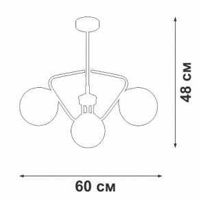 Люстра на штанге Vitaluce V47150 V47150-8/3PL в Югорске - yugorsk.mebel24.online | фото 2