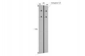 МЕРСИ Прихожая (модульная) графит в Югорске - yugorsk.mebel24.online | фото 2