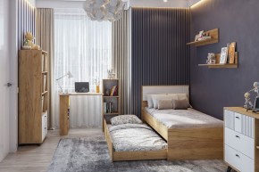 МИЛАН Детская (Дуб Золотой/Белый матовый) в Югорске - yugorsk.mebel24.online | фото 47