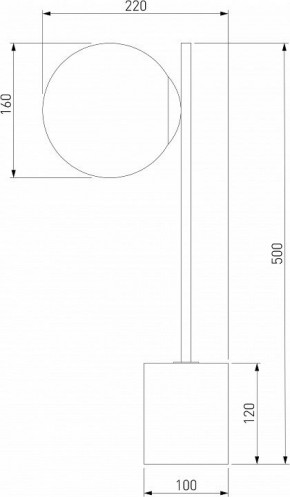 Настольная лампа декоративная Eurosvet Marbella 01157/1 черный в Югорске - yugorsk.mebel24.online | фото 3