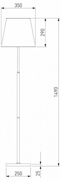 Настольная лампа декоративная Eurosvet Ozark 01156/1 латунь в Югорске - yugorsk.mebel24.online | фото 2