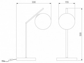 Настольная лампа декоративная Eurosvet Shape 01213/1 хром в Югорске - yugorsk.mebel24.online | фото 3