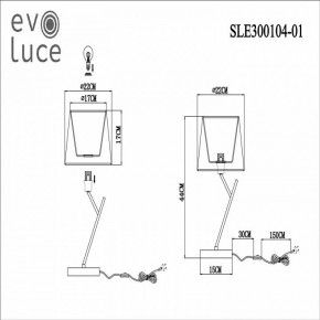 Настольная лампа декоративная EVOLUCE Denice SLE300104-01 в Югорске - yugorsk.mebel24.online | фото 7