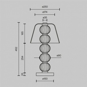 Настольная лампа декоративная Maytoni Amulet MOD555TL-L8G3K в Югорске - yugorsk.mebel24.online | фото 4