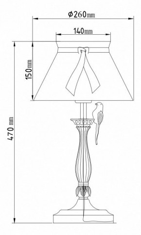 Настольная лампа декоративная Maytoni Bird ARM013-11-W в Югорске - yugorsk.mebel24.online | фото 5