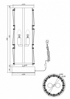 Настольная лампа декоративная Maytoni Puntes MOD043TL-02G в Югорске - yugorsk.mebel24.online | фото 3