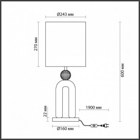 Настольная лампа декоративная Odeon Light Bagel 5410/1T в Югорске - yugorsk.mebel24.online | фото 4