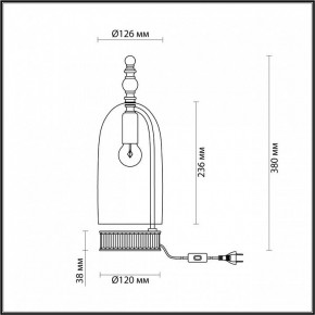 Настольная лампа декоративная Odeon Light Bell 4892/1T в Югорске - yugorsk.mebel24.online | фото 6