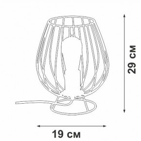 Настольная лампа декоративная Vitaluce V4296 V4296-0/1L в Югорске - yugorsk.mebel24.online | фото 3