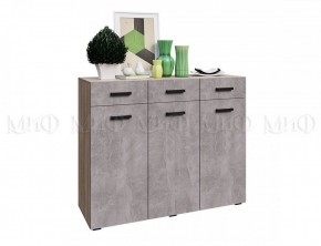 Нэнси New Комод ЛДСП (3д+3ящ) Бетон светлый/Сонома в Югорске - yugorsk.mebel24.online | фото