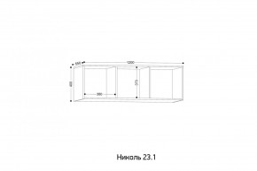 НИКОЛЬ 23.1 Антресоль в Югорске - yugorsk.mebel24.online | фото 2