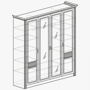ОРЛЕАН Спальный гарнитур (модульный) ясень белый в Югорске - yugorsk.mebel24.online | фото 5