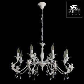 Подвесная люстра Arte Lamp Angelina A5349LM-8WH в Югорске - yugorsk.mebel24.online | фото 4