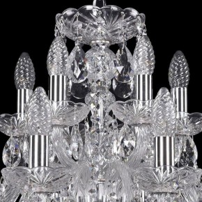 Подвесная люстра Bohemia Ivele Crystal 1402 1402/12+6/240/Ni в Югорске - yugorsk.mebel24.online | фото 4