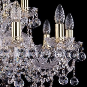 Подвесная люстра Bohemia Ivele Crystal 1411 1411/10+5/240/G/Balls в Югорске - yugorsk.mebel24.online | фото 2