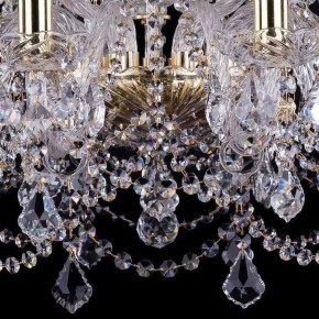 Подвесная люстра Bohemia Ivele Crystal 1411 1411/10+5/240/G/Leafs в Югорске - yugorsk.mebel24.online | фото 3