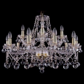 Подвесная люстра Bohemia Ivele Crystal 1413 1413/10+5/300/G/Balls в Югорске - yugorsk.mebel24.online | фото