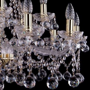 Подвесная люстра Bohemia Ivele Crystal 1413 1413/10+5/300/G/Balls в Югорске - yugorsk.mebel24.online | фото 3