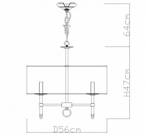 Подвесная люстра Divinare Candela 1162/01 LM-5 в Югорске - yugorsk.mebel24.online | фото 4