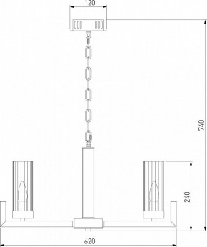 Подвесная люстра Eurosvet Arganie 60133/6 латунь в Югорске - yugorsk.mebel24.online | фото 6