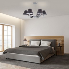 Подвесная люстра Eurosvet Peony 60136/6 хром/графит в Югорске - yugorsk.mebel24.online | фото 4