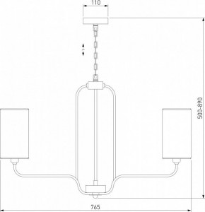 Подвесная люстра Eurosvet Purezza 60128/6 хром в Югорске - yugorsk.mebel24.online | фото 4