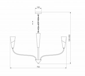 Подвесная люстра Eurosvet Rhyton 60167/6 никель в Югорске - yugorsk.mebel24.online | фото 5