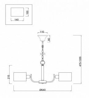 Подвесная люстра Freya Anita FR5012PL-05CH в Югорске - yugorsk.mebel24.online | фото 4