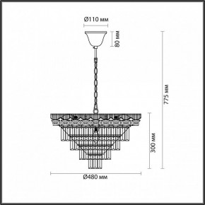 Подвесная люстра Lumion Esme 5233/8 в Югорске - yugorsk.mebel24.online | фото 4