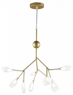 Подвесная люстра Natali Kovaltseva GRACE ll GRACE 75554/9С GOLD SATIN в Югорске - yugorsk.mebel24.online | фото 2