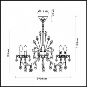 Подвесная люстра Odeon Light Versia 4977/8 в Югорске - yugorsk.mebel24.online | фото 6