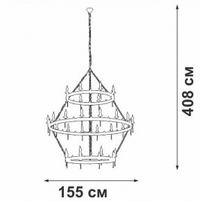 Подвесная люстра Vitaluce V1872 V1872-7/16+8+8 в Югорске - yugorsk.mebel24.online | фото 3